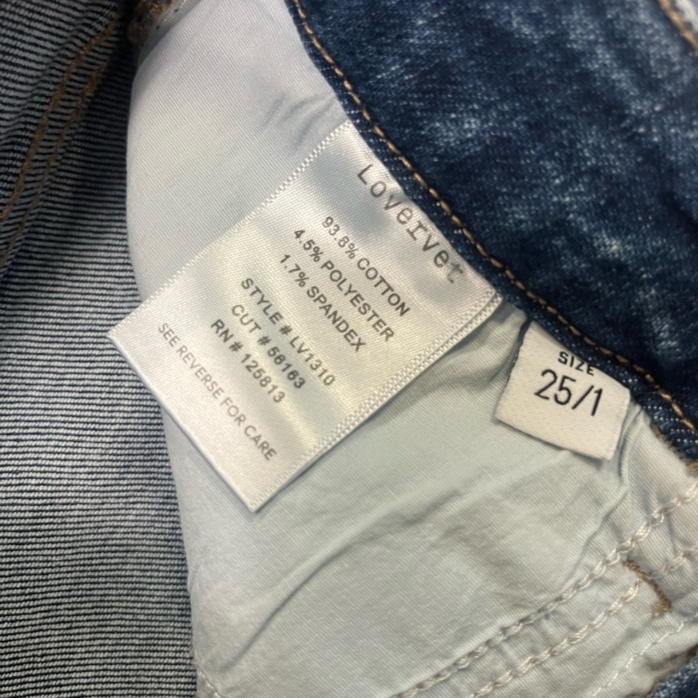 Lovervet by Vervet High Rise Boot Cut Protege Denim Jeans NWT Size 25/1. - Picture 7 of 9
